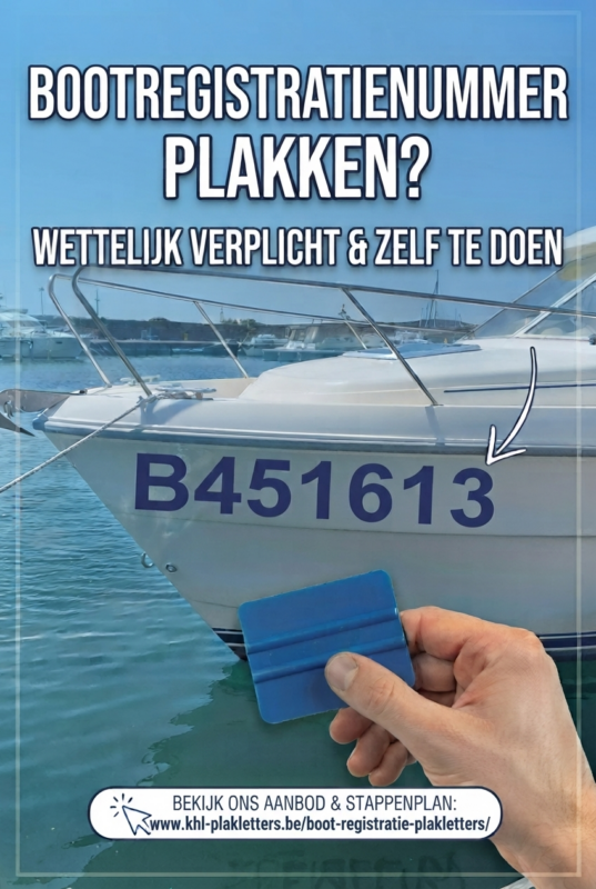 bootregistratie nummer plakken