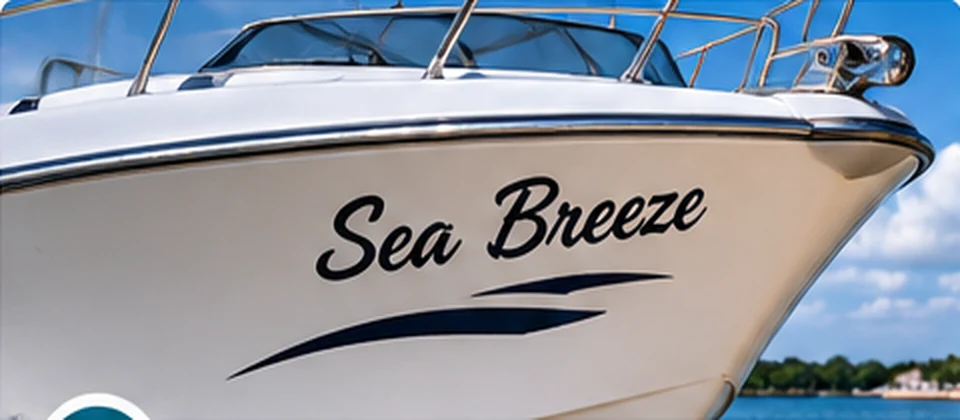 Bootbelettering op maat – voorbeeld met Nederlandse tekst