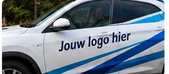 Voorbeeld autobelettering met vinylletters